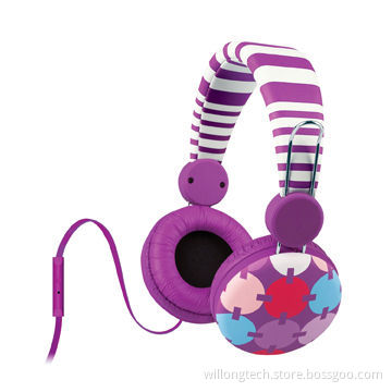Handsfree Stereo Headset with Flat Cable, 32 Ohms Impedance